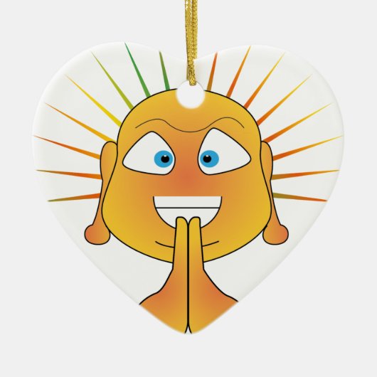 Ornement Cœur En Céramique Littdha (Devant)