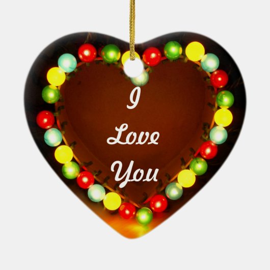 Ornement Cœur En Céramique Lumière de coeur de proposition, m'épouserez-vous (Dos)