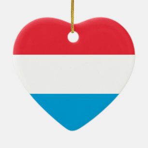Ornement Cœur En Céramique Luxembourg - Lëtzebuerg - Luxembourg