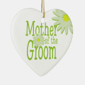 Ornement Cœur En Céramique Mariage marguerrier/ Mère de la chambre (Droite)