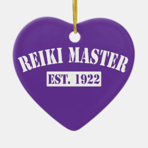 Ornement Cœur En Céramique Master Reiki