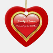 Ornement Cœur En Céramique M'épouseras-tu ? Saint-Valentin (Dos)