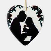 Ornement Cœur En Céramique Mère et fils (Droite)