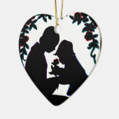 Ornement Cœur En Céramique Mère et fils (Gauche)