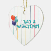 Ornement Cœur En Céramique moreback011, vasectomie (Gauche)