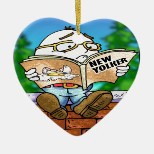 Ornement Cœur En Céramique Mystère de Humpty Dumpty Rick London Cadeaux