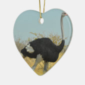 Ornement Cœur En Céramique Ostrige pour courir (Gauche)