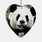 Ornement Cœur En Céramique Panda (Droite)