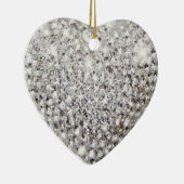 Ornement Cœur En Céramique Parure de coeur brillant (Droite)