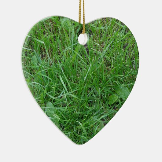 Ornement Cœur En Céramique Patch d'herbe (Droite)