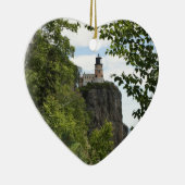 Ornement Cœur En Céramique Phare fendu 2 de roche (Droite)