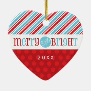Ornement Cœur En Céramique PHOTO NOËL ORNAMENT :: Joyeux & lumineux 1