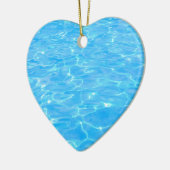 Ornement Cœur En Céramique Piscine (Gauche)