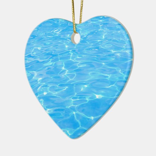 Ornement Cœur En Céramique Piscine (Gauche)