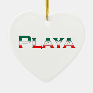 Ornement Cœur En Céramique Playa (Playa del Carmen)