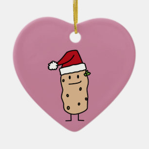 Ornement Cœur En Céramique Pommes de terre de pomme de terre utilisant le