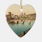 Ornement Cœur En Céramique Pont et San en pierre Giorgio, Vérone, Italie (Droite)