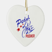 Ornement Cœur En Céramique Pousseur de pédale (Droite)