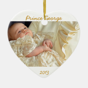 Ornement Cœur En Céramique Prince George Heart Ornament