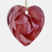 Ornement Cœur En Céramique Rose rose II Plutôt Floral (Droite)