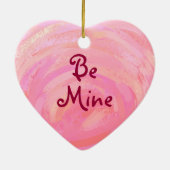 Ornement Cœur En Céramique Saint-Valentin Hippopotame (Dos)