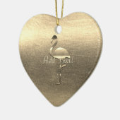 Ornement Cœur En Céramique Saison de vacances personnalisées Vibe (Gauche)