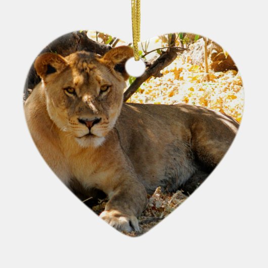 Ornement Cœur En Céramique Siesta Time (Devant)