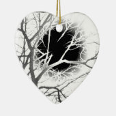 Ornement Cœur En Céramique Silhouette (Droite)