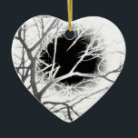 Ornement Cœur En Céramique Silhouette<br><div class="desc">Silhouette</div>