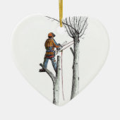 Ornement Cœur En Céramique Sycamore et 020t (Devant)