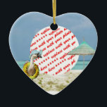 Ornement Cœur En Céramique Temps de vacances Goose Beach Scène Cadre photo<br><div class="desc">Le magasin Frames4you a des cadres photo pour des vacances, des anniversaires, des événements spéciaux ou juste pour le plaisir. Un membre de la famille, des amis, des animaux de compagnie, des camarades de classe ou des photos d'affaires peuvent être ajoutés à cet article! Utilisez le bouton PERSONNALISER IT pour...</div>