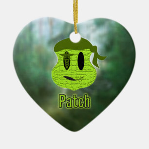 Ornement Cœur En Céramique Têtes vaudou ~ Marais