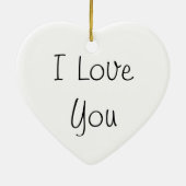 Ornement Cœur En Céramique Ti Amo/I Love You (Dos)