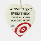 Ornement Cœur En Céramique tir à l'arc (Droite)