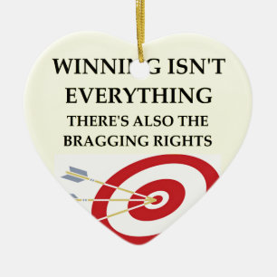 Ornement Cœur En Céramique tir à l'arc