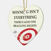 Ornement Cœur En Céramique tir à l'arc (Gauche)