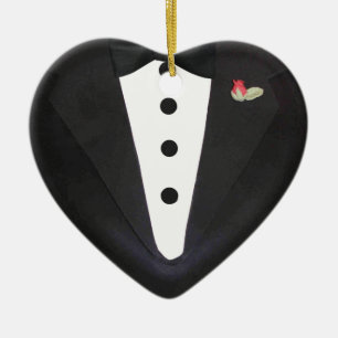 Ornement Cœur En Céramique Tout habillé 2