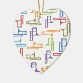Ornement Cœur En Céramique Trombones (Gauche)