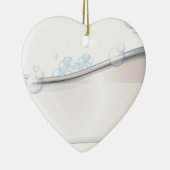 Ornement Cœur En Céramique Une baignoire (Droite)