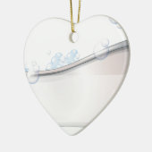 Ornement Cœur En Céramique Une baignoire (Gauche)