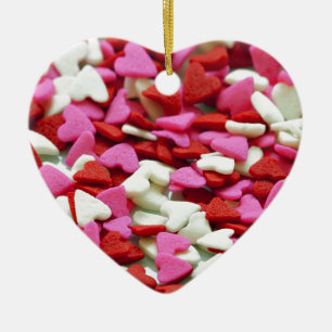Ornement Cœur En Céramique Valentine Hearts