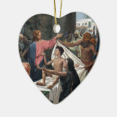 Ornement Cœur En Céramique veuves (Gauche)