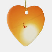 Ornement Cœur En Céramique zipline (Droite)