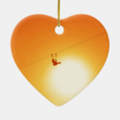 Ornement Cœur En Céramique zipline (Dos)