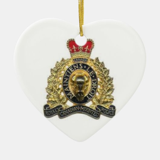 Ornement coeur heart rcmp (Devant)