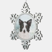 Ornement Collie Bordure (Vue impression)