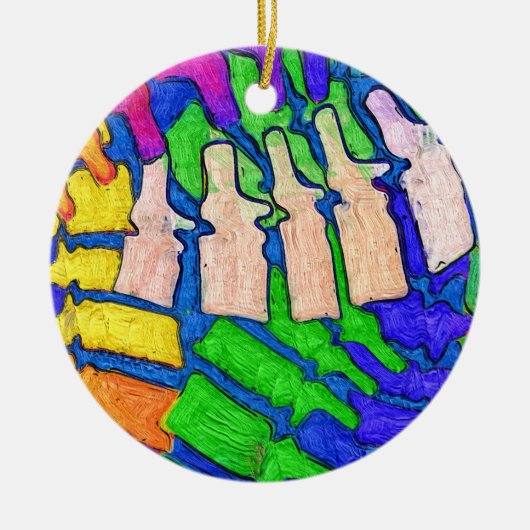 Ornement coloré d'art d'épine (Devant)