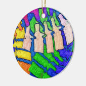 Ornement coloré d'art d'épine (Gauche)