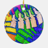 Ornement coloré d'art d'épine (Dos)