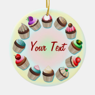 Ornement coloré de cercle de petits gâteaux